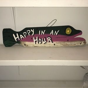 House Decorative Item - Fish - “Happy in an Hour”